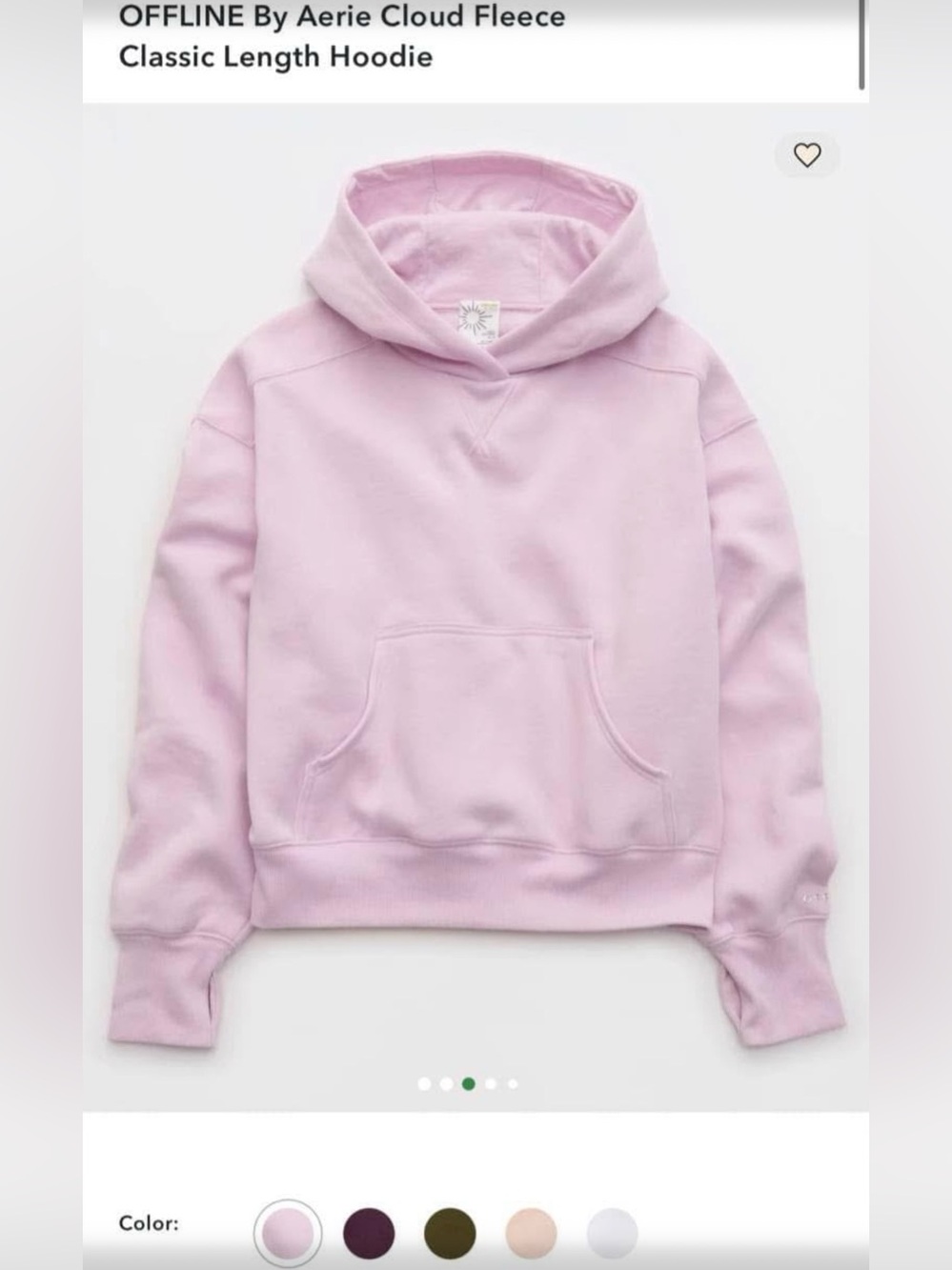 OFFLINE By Aerie | Cloud Fleece Classic
Length Hoodie - Picture 1 of 7